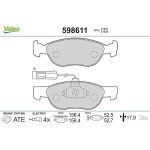 Valeo 598611 Bremsbelagsatz, Scheibenbremse Valeo 598611 Bremsbelagsatz, Scheibenbremse