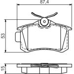 BOSCH 0 986 494 519 Bremsbelagsatz, Scheibenbremse BOSCH 0 986 494 519 Bremsbelagsatz, Scheibenbremse