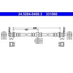ATE 24.5284-0400.3 Bremsschlauch ATE 24.5284-0400.3 Bremsschlauch