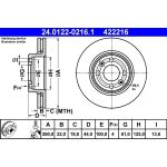 Bremsscheibe 24.0122-0216.1