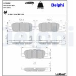 Delphi LP3158 Bremsbelagsatz, Scheibenbremse
