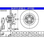 Bremsscheibe 24.0111-0182.2