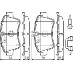 Bremsbelagsatz, Scheibenbremse 0 986 494 607 Bremsbelagsatz, Scheibenbremse 0 986 494 607