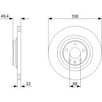 BOSCH 0 986 479 299 Bremsscheibe BOSCH 0 986 479 299 Bremsscheibe