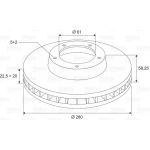 Valeo 186224 Bremsscheibe Valeo 186224 Bremsscheibe