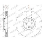 Ferodo DDF2041RVC-1 Bremsscheibe PREMIER