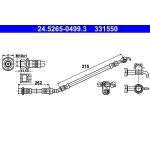 ATE 24.5265-0499.3 Bremsschlauch ATE 24.5265-0499.3 Bremsschlauch