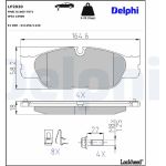 Delphi LP2020 Bremsbelagsatz, Scheibenbremse Delphi LP2020 Bremsbelagsatz, Scheibenbremse