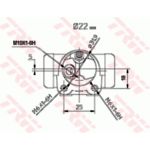 TRW BWH113 Radbremszylinder TRW BWH113 Radbremszylinder