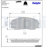 Delphi LP400 Bremsbelagsatz, Scheibenbremse Delphi LP400 Bremsbelagsatz, Scheibenbremse
