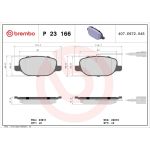 Brembo P 23 166 Bremsbelagsatz, Scheibenbremse PRIME LINE Brembo P 23 166 Bremsbelagsatz, Scheibenbremse PRIME LINE