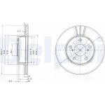 Delphi BG3151 Bremsscheibe Delphi BG3151 Bremsscheibe