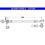 Bremsschlauch 24.5291-0345.3 Bremsschlauch 24.5291-0345.3