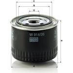 Ölfilter W 914/26 Ölfilter W 914/26