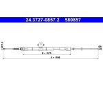 ATE 24.3727-0857.2 Seilzug, Feststellbremse