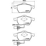 Bremsbelagsatz, Scheibenbremse 8DB 355 008-411 Bremsbelagsatz, Scheibenbremse 8DB 355 008-411