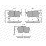 Ferodo FDB556 Bremsbelagsatz, Scheibenbremse PREMIER ECO FRICTION