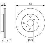 Bremsscheibe 0 986 479 S46 Bremsscheibe 0 986 479 S46