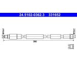 Bremsschlauch 24.5102-0362.3 Bremsschlauch 24.5102-0362.3