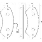 BOSCH 0 986 494 109 Bremsbelagsatz, Scheibenbremse BOSCH 0 986 494 109 Bremsbelagsatz, Scheibenbremse