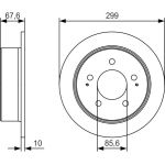 BOSCH 0 986 479 U21 Bremsscheibe BOSCH 0 986 479 U21 Bremsscheibe
