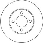 TRW DF1521 Bremsscheibe