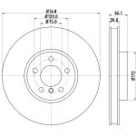 Bremsscheibe 8DD 355 119-271 Bremsscheibe 8DD 355 119-271