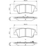 BOSCH 0 986 494 768 Bremsbelagsatz, Scheibenbremse