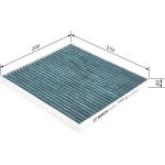 BOSCH 0 986 628 529 Innenraumfilter BOSCH 0 986 628 529 Innenraumfilter