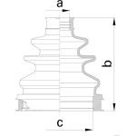 Faltenbalgsatz, Antriebswelle J2882023 Faltenbalgsatz, Antriebswelle J2882023