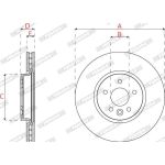 Ferodo DDF2794C Bremsscheibe PREMIER Ferodo DDF2794C Bremsscheibe PREMIER