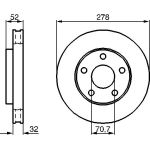 Bremsscheibe 0 986 478 486 Bremsscheibe 0 986 478 486