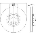 Bremsscheibe 8DD 355 120-721