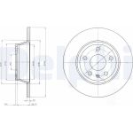 Delphi BG4089 Bremsscheibe Delphi BG4089 Bremsscheibe