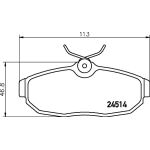 Hella Pagid 8DB 355 013-111 Bremsbelagsatz, Scheibenbremse