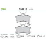 Valeo 598810 Bremsbelagsatz, Scheibenbremse