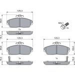 Bremsbelagsatz, Scheibenbremse 0 986 424 214 Bremsbelagsatz, Scheibenbremse 0 986 424 214