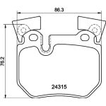 Bremsbelagsatz, Scheibenbremse 8DB 355 012-551 Bremsbelagsatz, Scheibenbremse 8DB 355 012-551