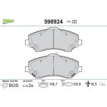 Valeo 598924 Bremsbelagsatz, Scheibenbremse Valeo 598924 Bremsbelagsatz, Scheibenbremse