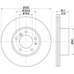 Bremsscheibe 8DD 355 101-711