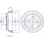 Delphi BF204 Bremstrommel