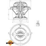 Thermostat, Kühlmittel 725068