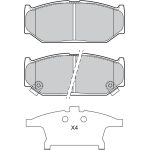Bremsbelagsatz, Scheibenbremse 601309 Bremsbelagsatz, Scheibenbremse 601309