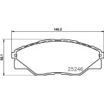 Bremsbelagsatz, Scheibenbremse 8DB 355 019-811 Bremsbelagsatz, Scheibenbremse 8DB 355 019-811