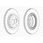 Ferodo DDF2624VC-1 Bremsscheibe PREMIER Ferodo DDF2624VC-1 Bremsscheibe PREMIER