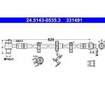 Bremsschlauch 24.5143-0535.3 Bremsschlauch 24.5143-0535.3