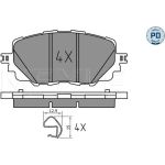 Bremsbelagsatz, Scheibenbremse 025 222 7115/PD Bremsbelagsatz, Scheibenbremse 025 222 7115/PD