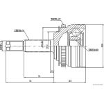 Gelenksatz, Antriebswelle J2820903 Gelenksatz, Antriebswelle J2820903