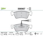 Valeo 598967 Bremsbelagsatz, Scheibenbremse Valeo 598967 Bremsbelagsatz, Scheibenbremse