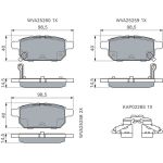 BOSCH 0 986 494 748 Bremsbelagsatz, Scheibenbremse
